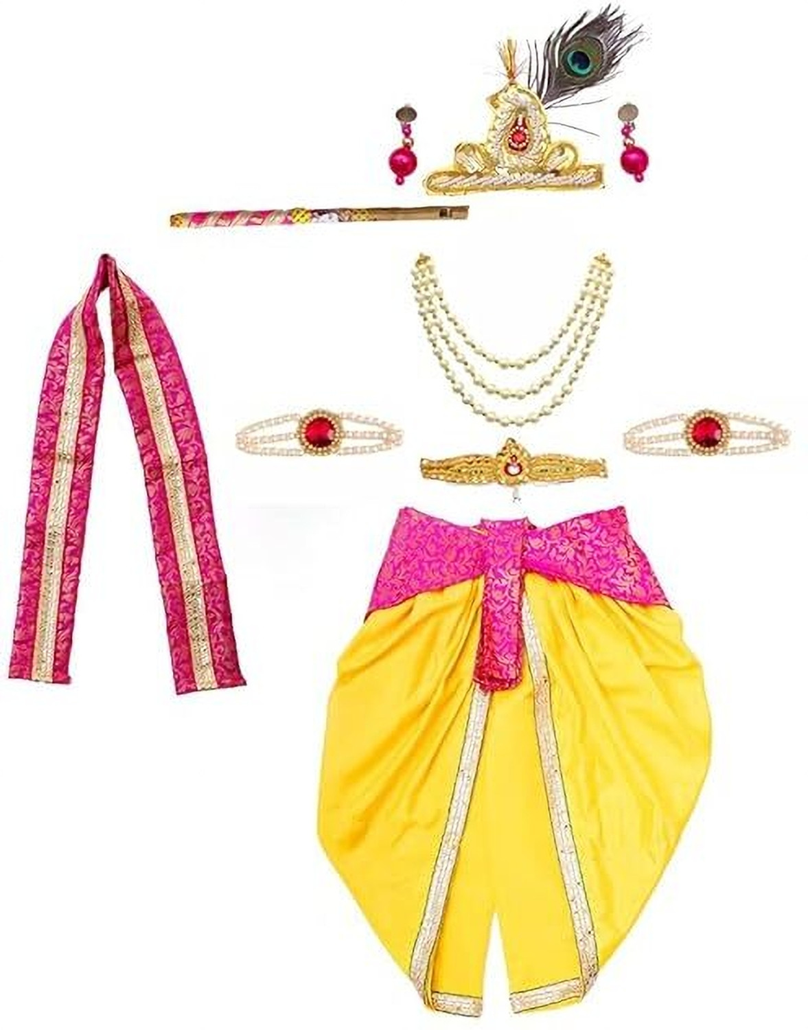 Image of ITSMYCOSTUME Krishna Dress for boys Kids Costume Wear