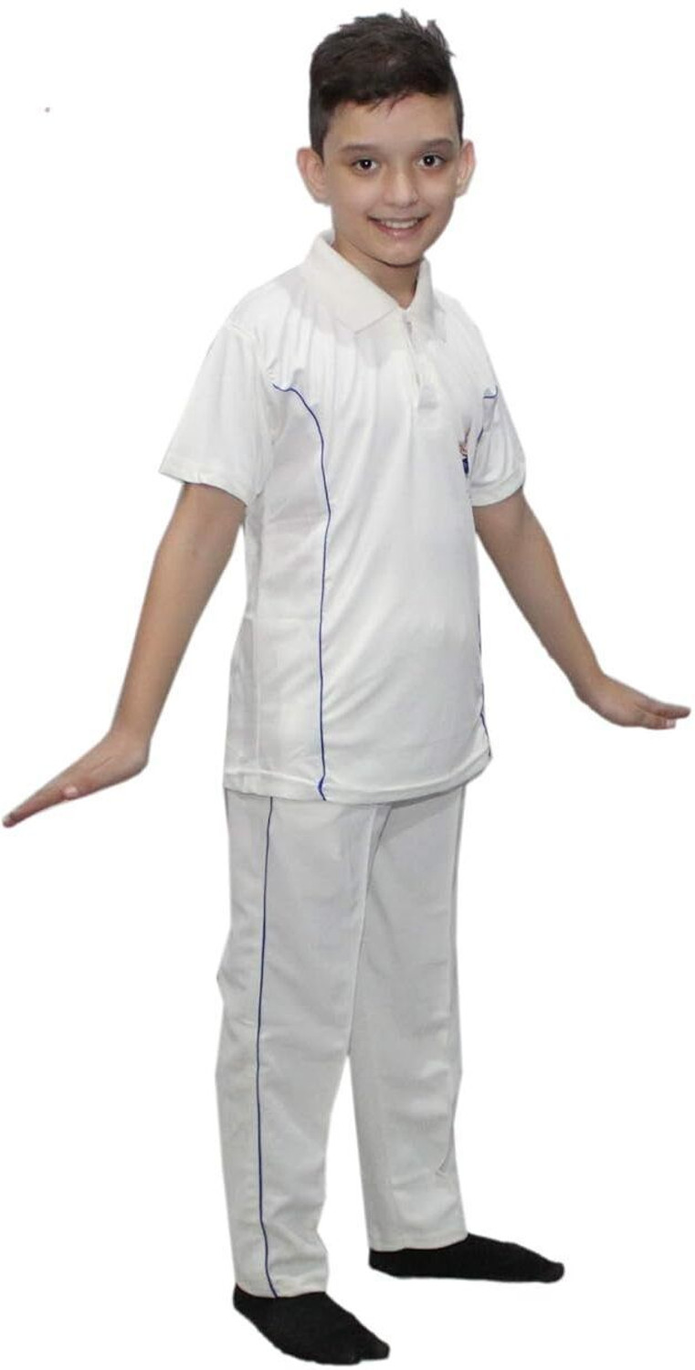 Image of KAKU FANCY DRESSES India Cricket Team Costume For Kids, Cricket Sport Tracksuit For 7-8 Years Kids Costume Wear
