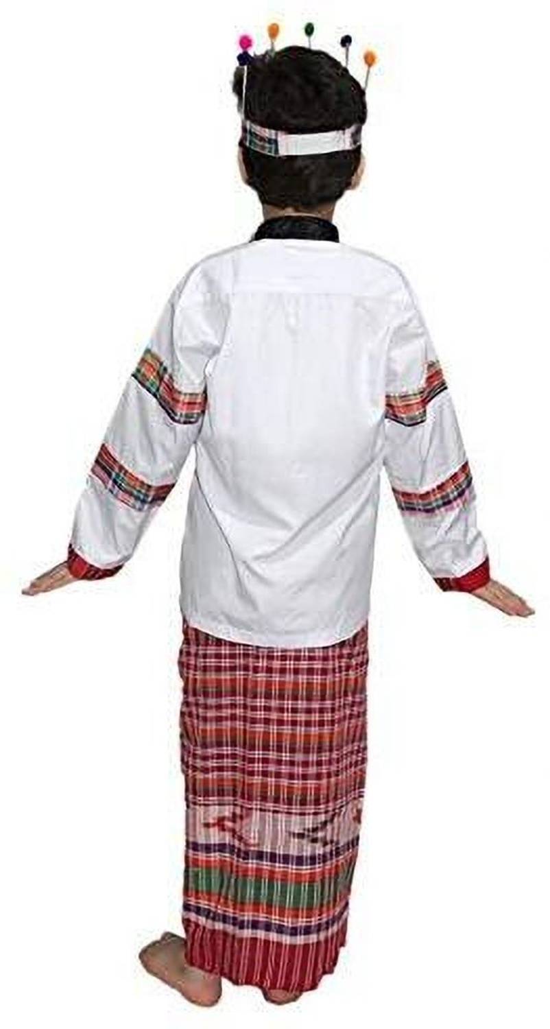 KAKU FANCY DRESSES Mizoram Dance Dress for Girls, State Folk Costume -  Multicolor, 3-4 Years Kids Costume Wear Price in India - Buy KAKU FANCY DRESSES  Mizoram Dance Dress for Girls, State