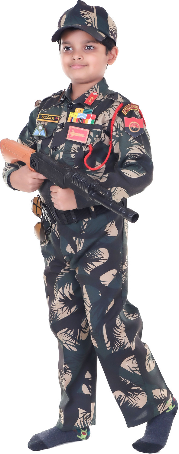 Image of Raj Costumes Army Dress Kids Costume Wear