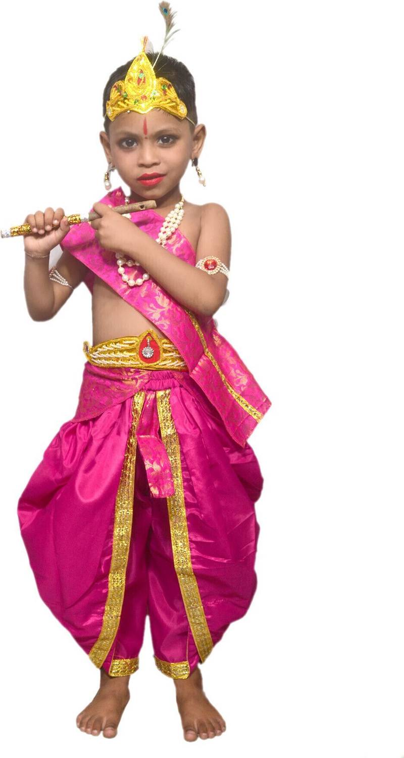 Kanidar Krishna Costume with Accessories Kids Costume Wear