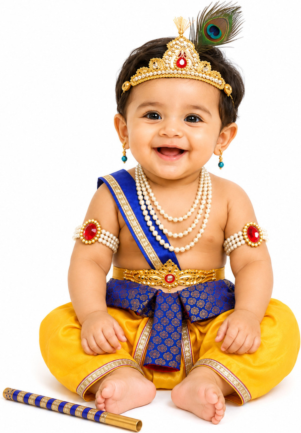 Image of ITSMYCOSTUME Krishna Dress for boys Kids Costume Wear