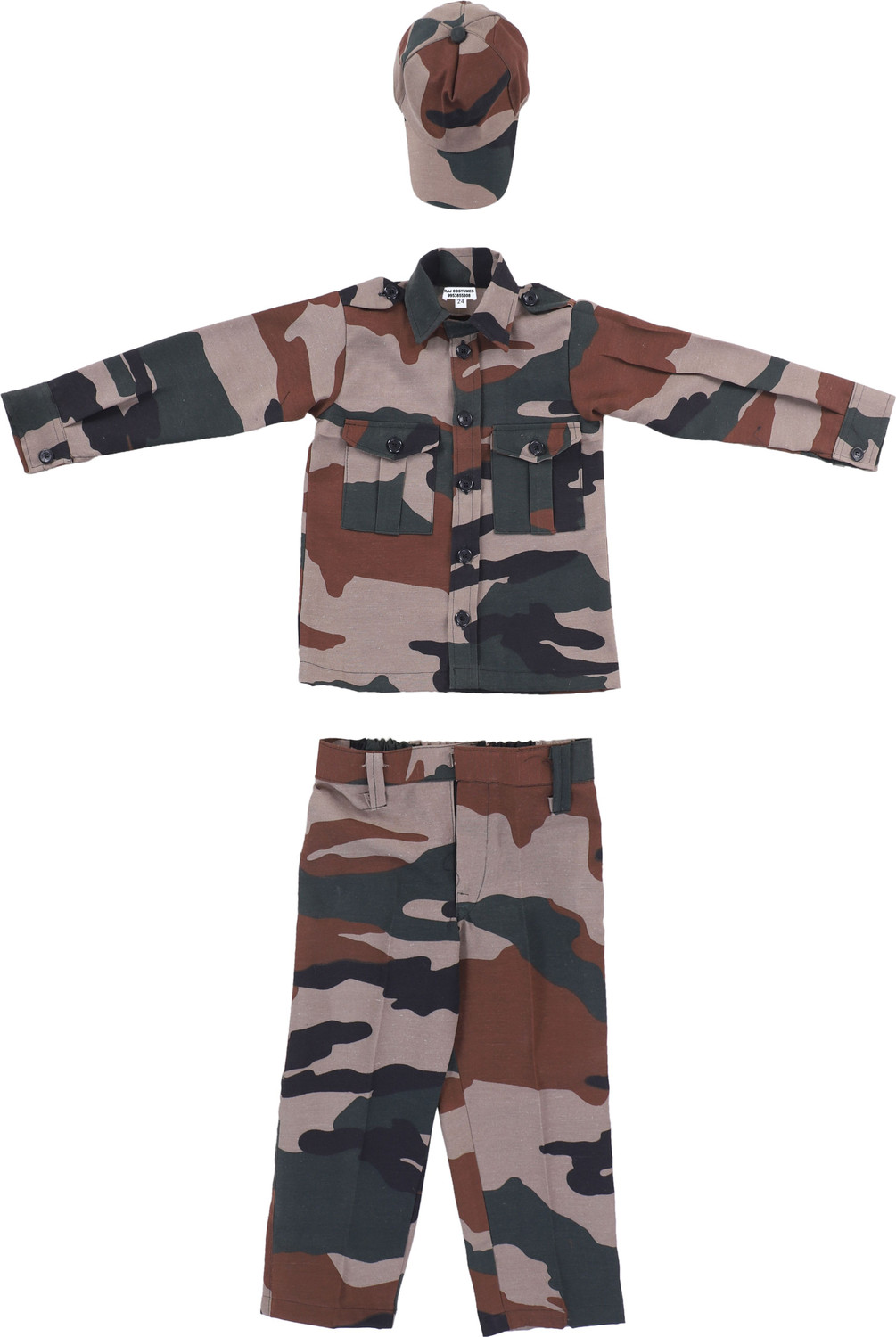 Image of Raj Costumes Army Dress Kids Costume Wear