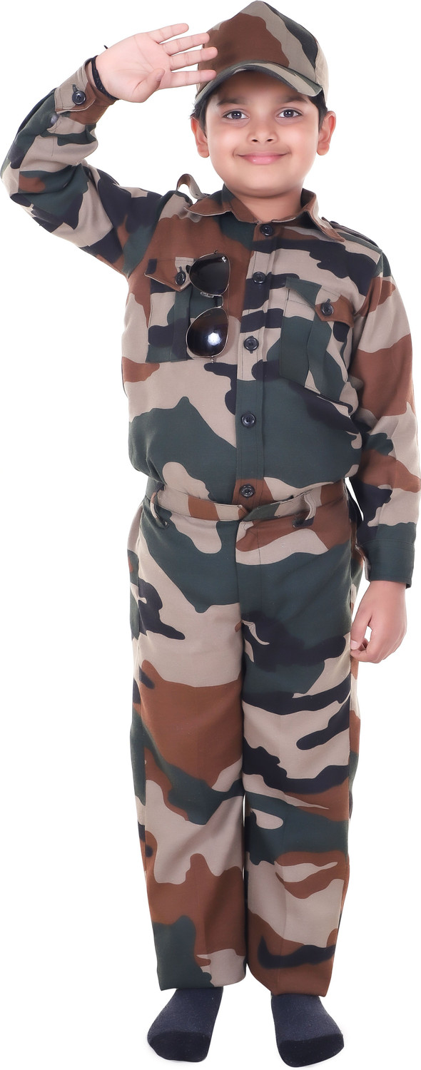 Image of Raj Costumes Army Dress Kids Costume Wear