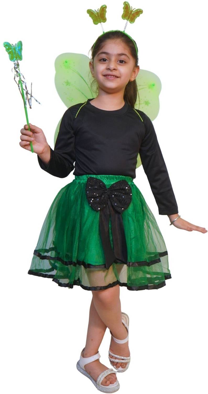 KAKU FANCY DRESSES Green Butterfly Wings With Hairband & Wand For Girl's  Birthday - Freesize, 1pc Kids Costume Wear Price in India - Buy KAKU FANCY  DRESSES Green Butterfly Wings With Hairband