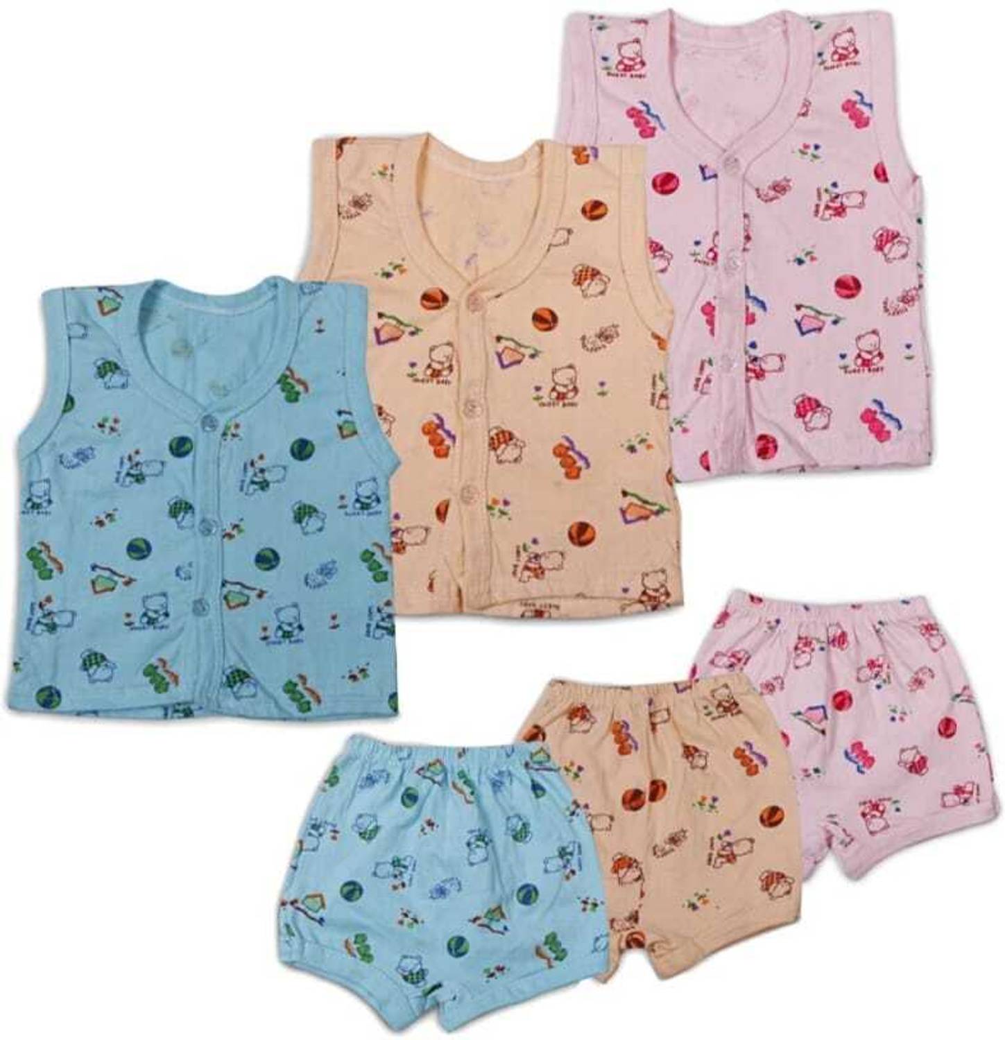BABY4U Baby Boys & Baby Girls Casual T-shirt Shorts