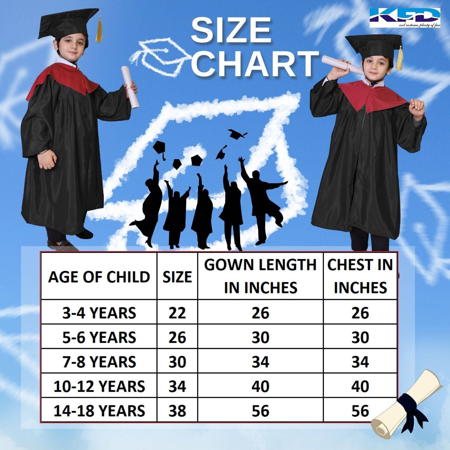 KAKU FANCY DRESSES Graduation Gown/Degree Gown Costume with Cap & Stole for  Convocation 10-11 Yrs Kids Costume Wear Price in India - Buy KAKU FANCY DRESSES  Graduation Gown/Degree Gown Costume with Cap