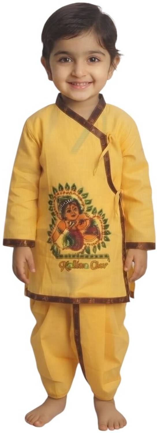 RANGMANCH COSTUME Janmashatami special krishna costume for unisex kids Kids Costume Wear