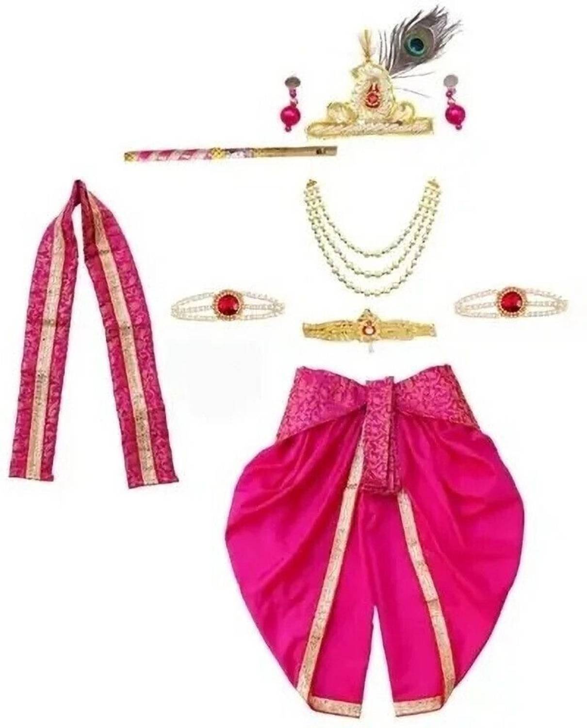 Kanidar Krishna Costume with Accessories Kids Costume Wear