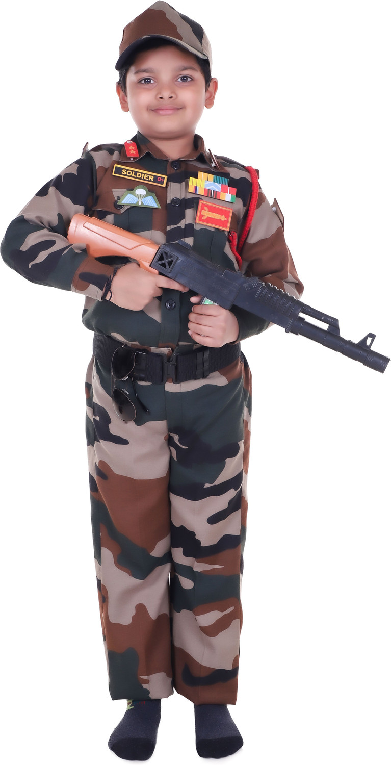 Image of Raj Costumes Army Dress Kids Costume Wear
