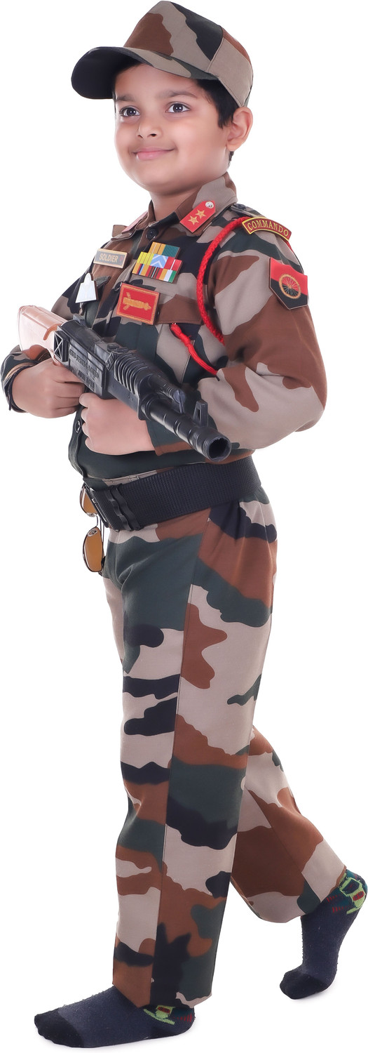 Image of Raj Costumes Army Dress Kids Costume Wear