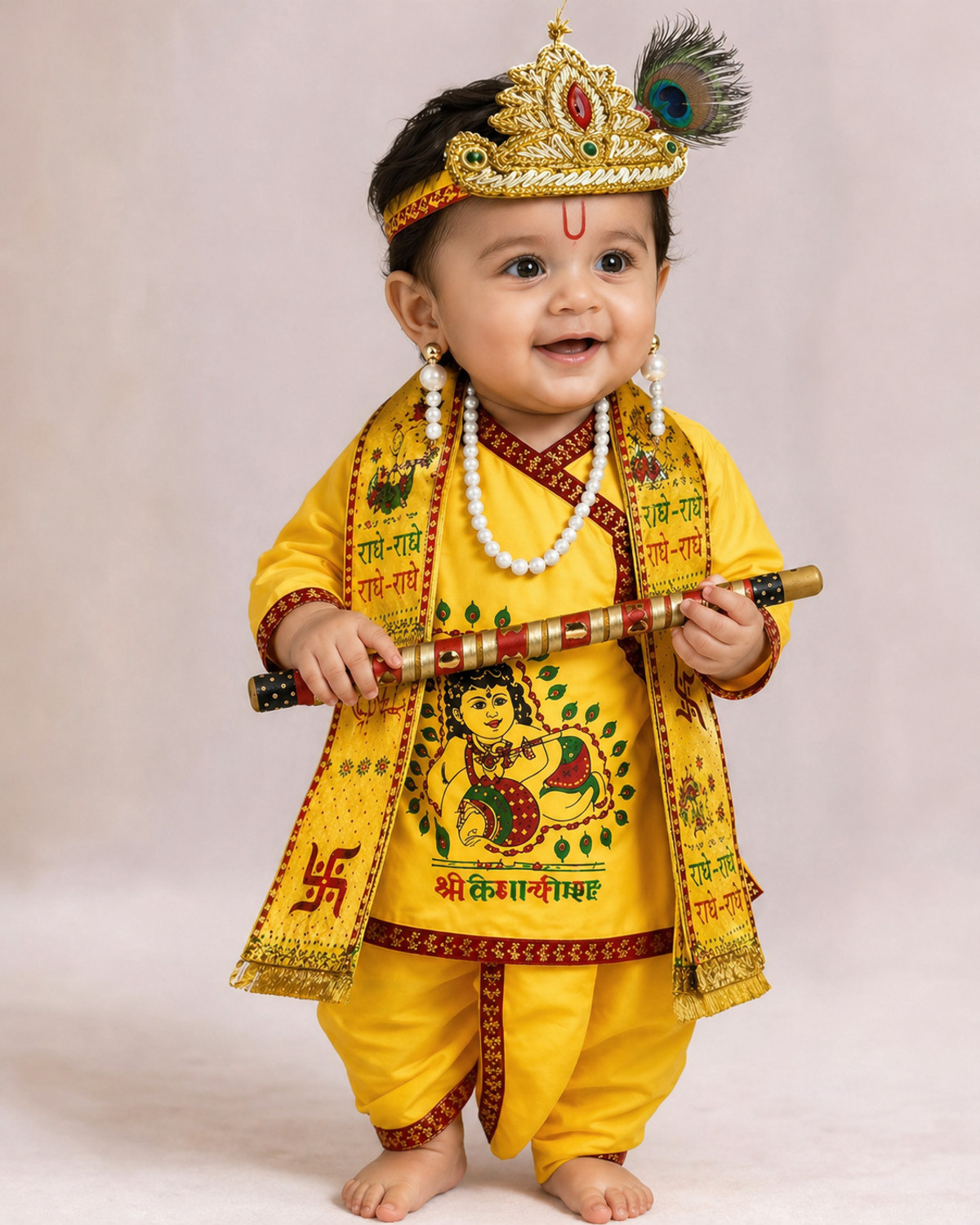 Image of SinglaCostume Krishna Kids Costume Wear