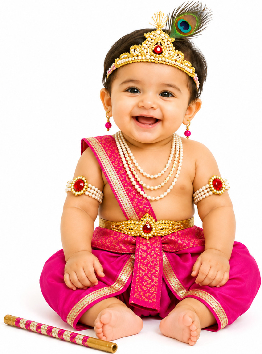 Image of ITSMYCOSTUME Krishna Dress for boys Kids Costume Wear