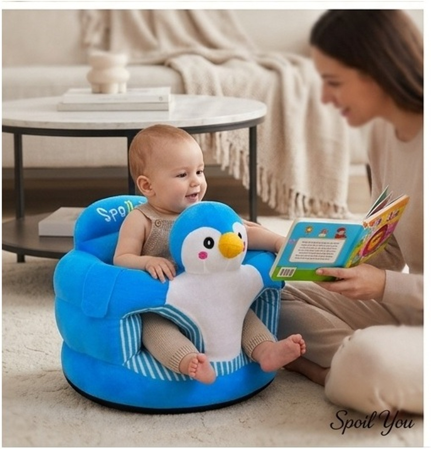 Image of VEERA HOMES Kids chair sofa seat for baby 0 to 2 years Fabric Chair