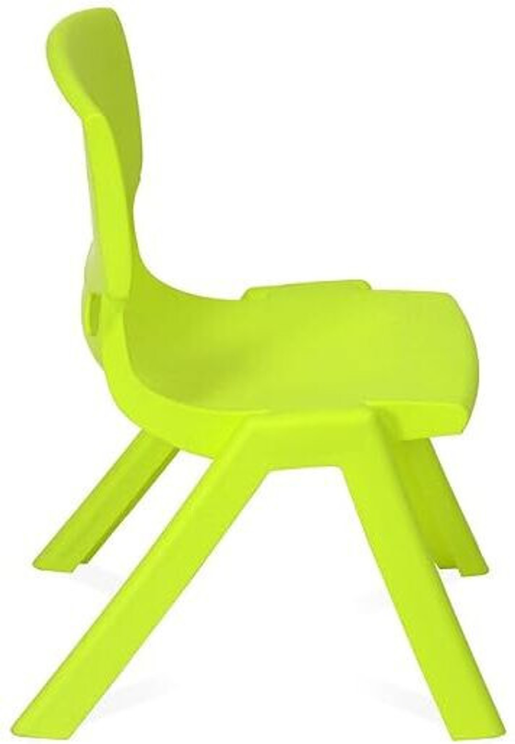 Image of Nilkamal LIME LIGHT GREEN CHAIR FOR KIDS DAY TO DAY ACTIVITIES Plastic Chair (Finish Color - GREEN, Pre-assembled)