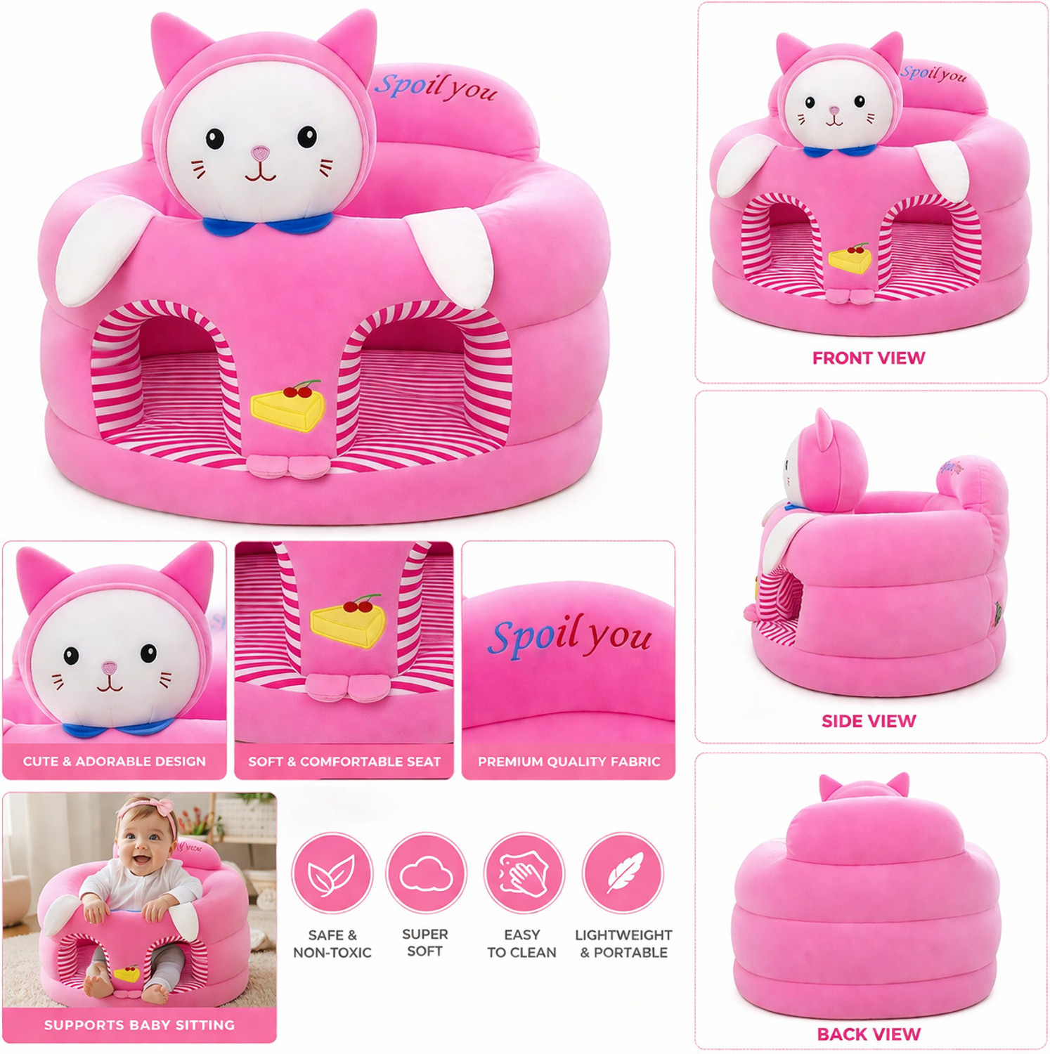 Image of Floating Dreams Plush Baby Soft seat or rocking chair Fabric Chair