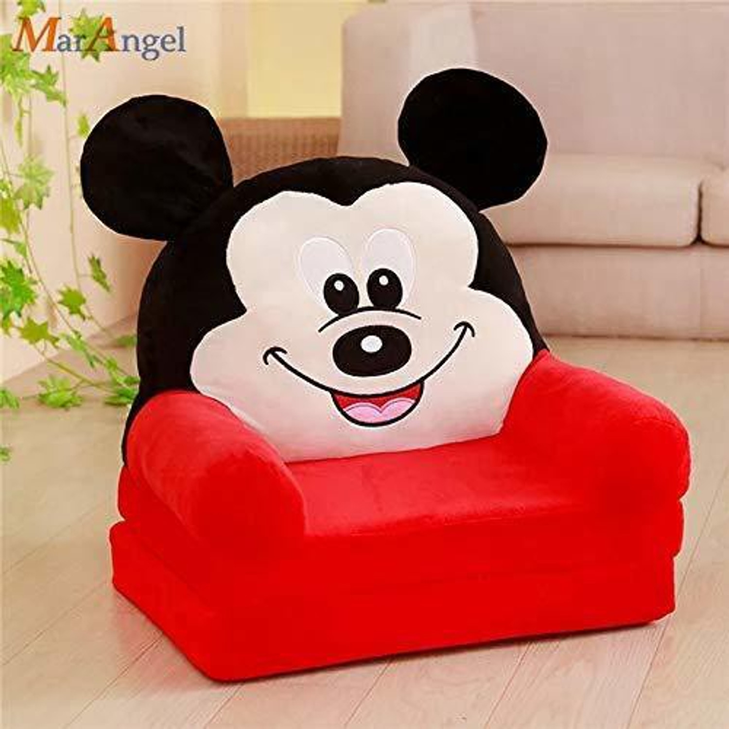 Image of BLENZZA DECO Baby Fold able Sofa Cum Bed 0 to 2 Years Fabric Sofa