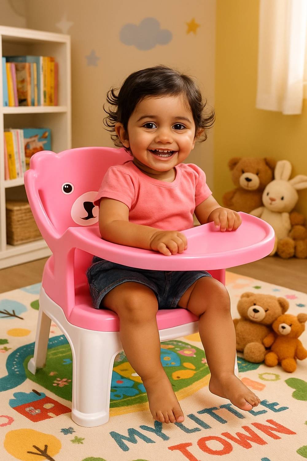 MY LITTLE TOWN Kids Feeding Chair Pink 01 - Image 2