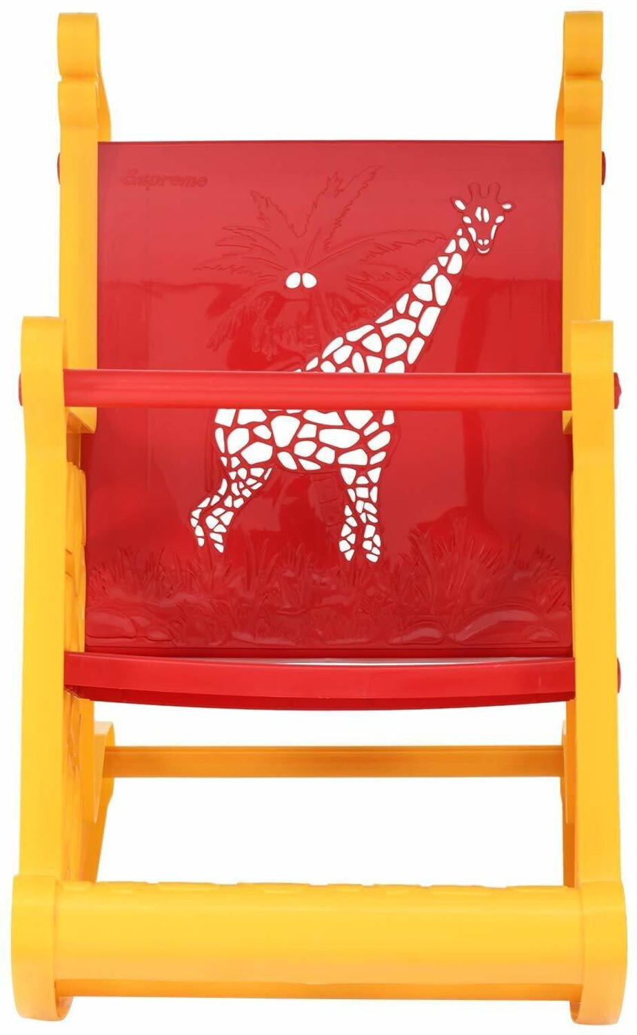 Image of Supreme Girrafe Plastic Rocking Chair (Finish Color - RED YELLOW, DIY(Do-It-Yourself))