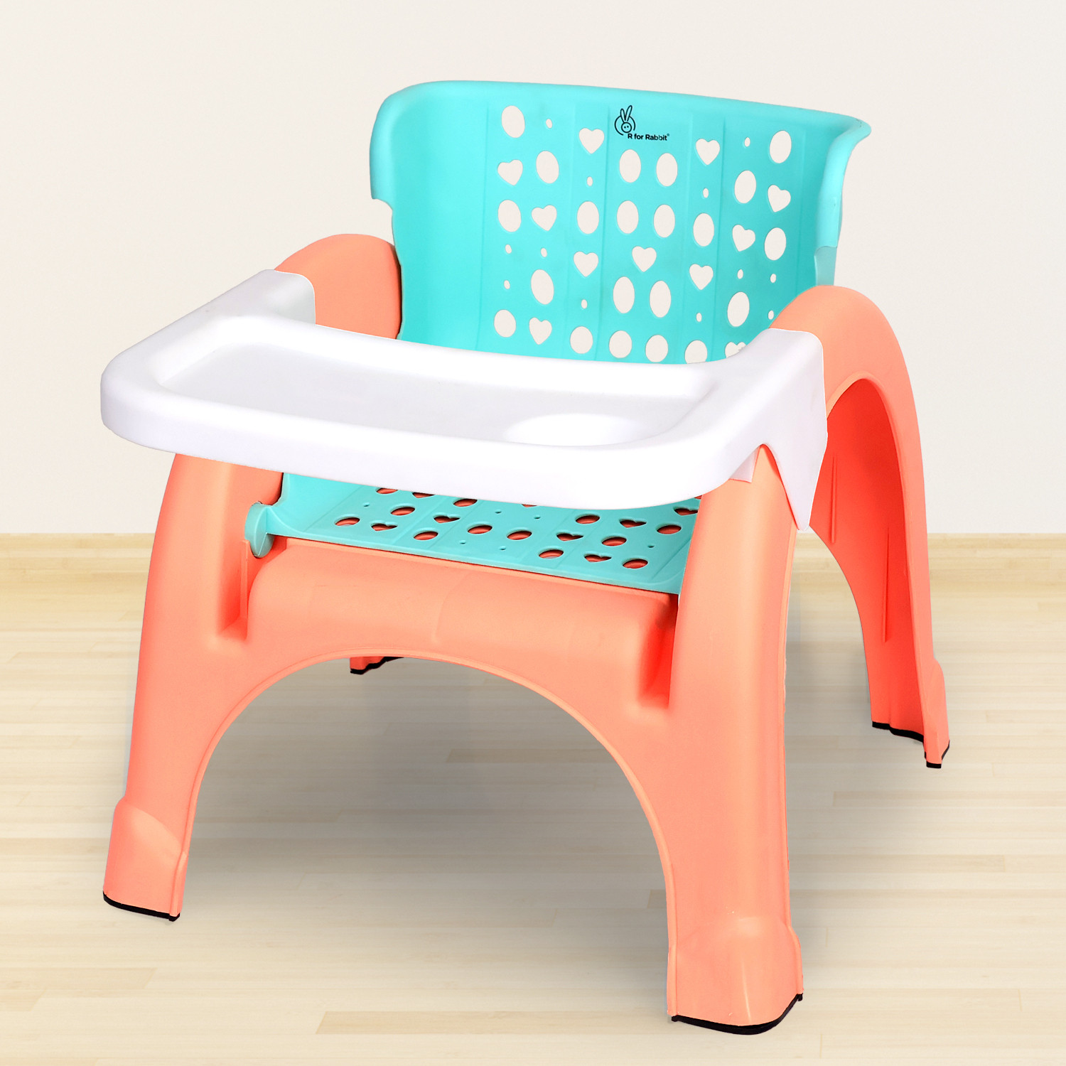 Image of R for Rabbit Jelly Bean 3-in-1 Baby Study / Shampoo & Kid Seating Chair with High Backrest Plastic Chair
