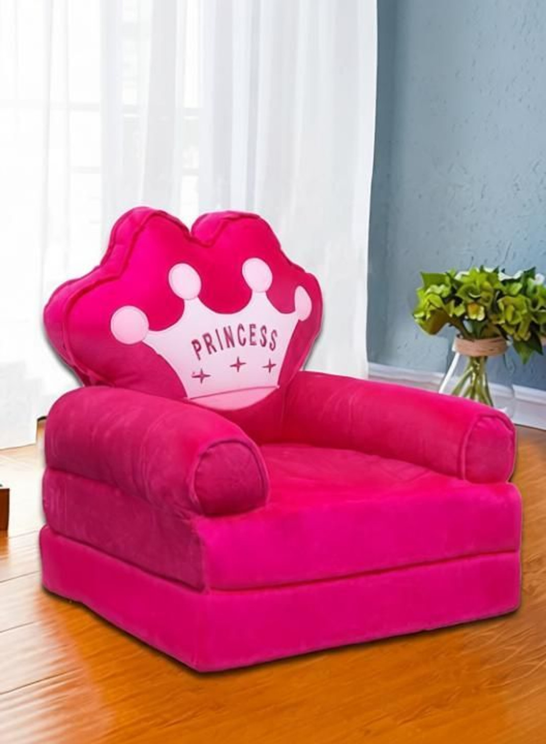 Image of BLENZZA DECO Baby Fold able Sofa Cum Bed 0 to 2 Years Fabric Sofa