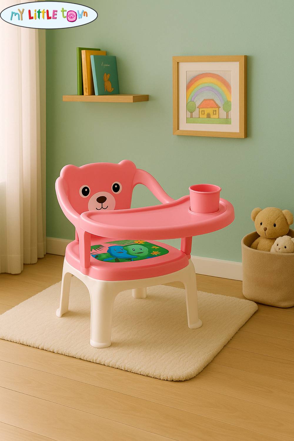 MY LITTLE TOWN Kids Feeding Chair Pink 01 - Image 3