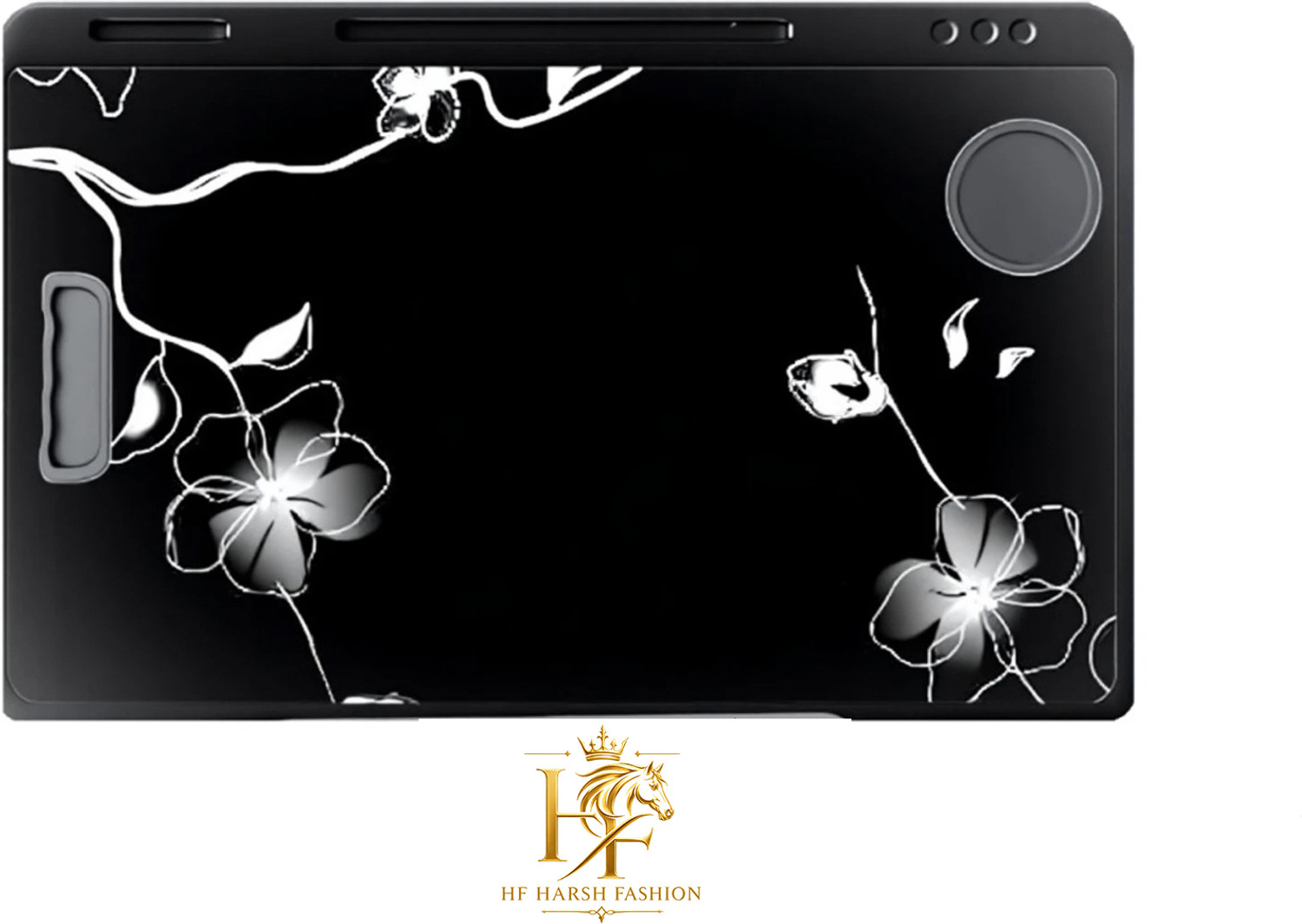 Image of HF HARSH FASHION FLOWER COTTED Wood Portable Laptop Table