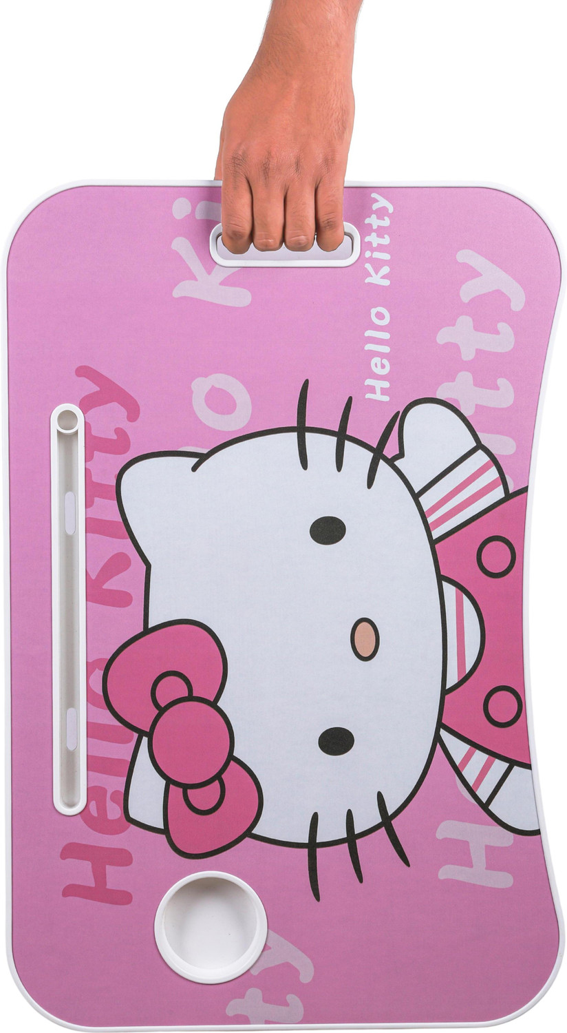 Image of Kiara Quality First Hello Kitty Prints Protable Foldable Table for Study & Work, Best for Work Home Wood Portable Laptop Table