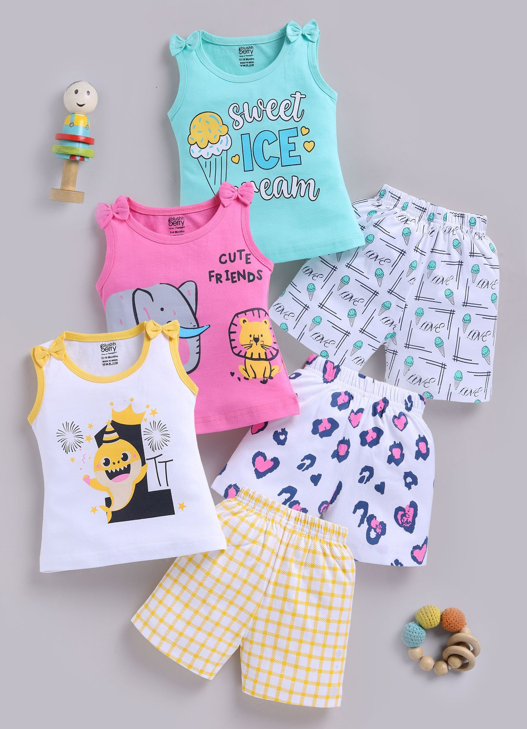 Image of Blushh Berry Girls Casual Top Shorts
