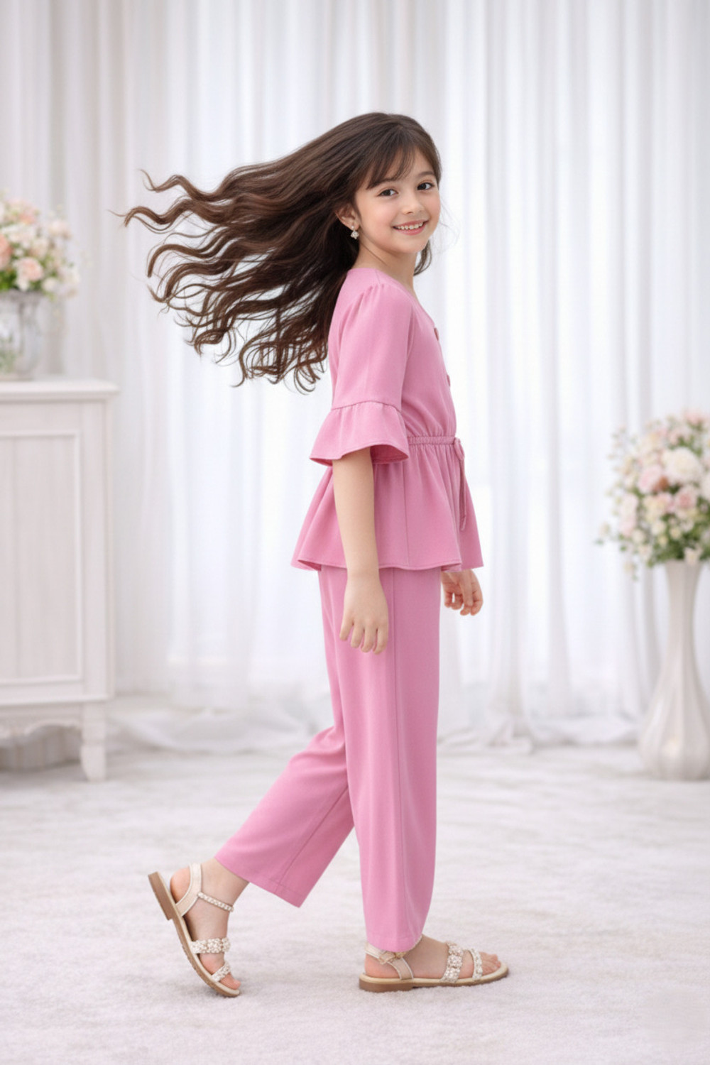 Image of Kachhot Girls Casual Top Pant