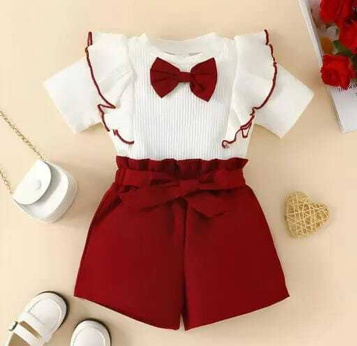 MYTEX FASHION Baby Girls Party(Festive) Top Shorts