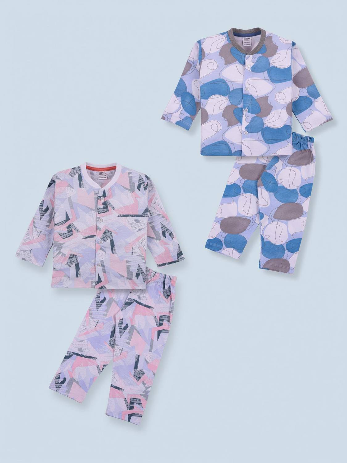 3BROS Baby Boys & Baby Girls Casual Shirt Pyjama