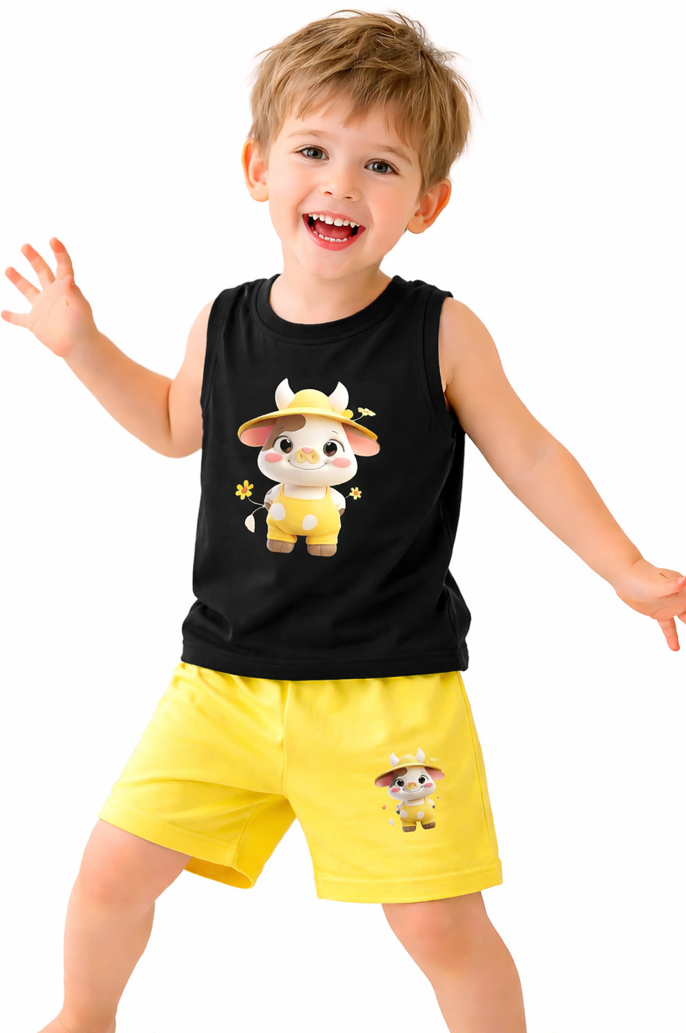 Image of Lavi-Tavi Baby Boys & Baby Girls Casual T-shirt Shorts