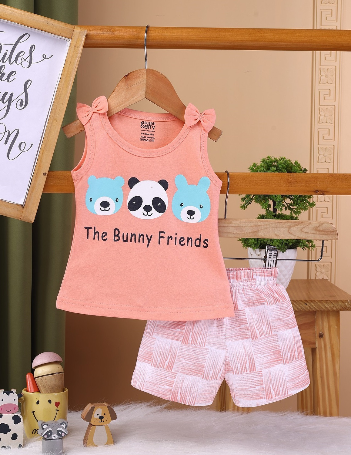 Image of Blushh Berry Girls Casual Top Shorts