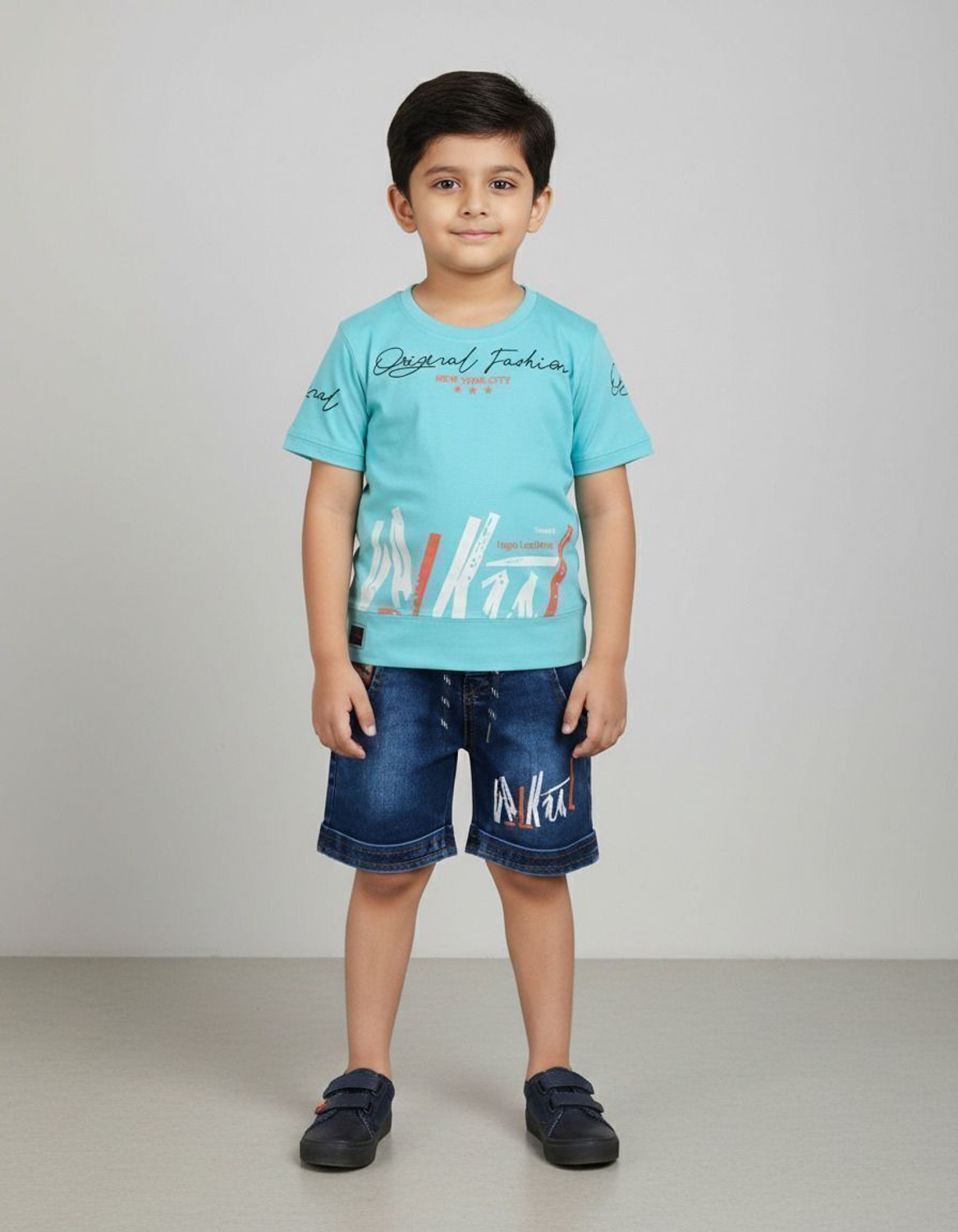 Image of Worton Fashion Boys Casual T-shirt Shorts