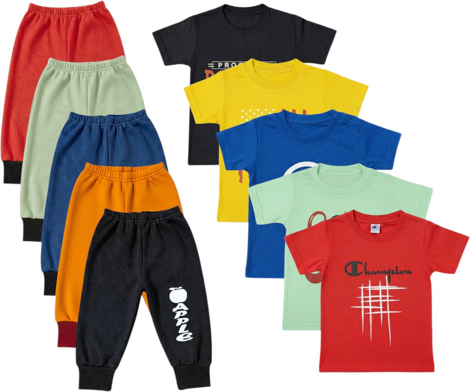 ALUXDON Boys & Girls Casual T-shirt Track Pants
