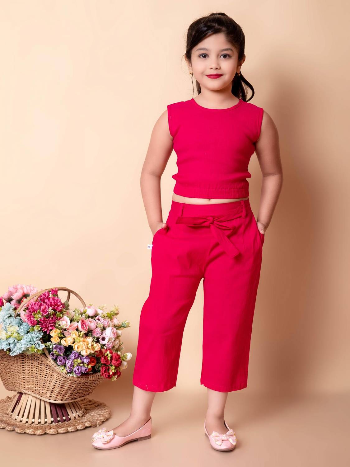 barkatdesigningplanet Girls Party(Festive) Top Pant