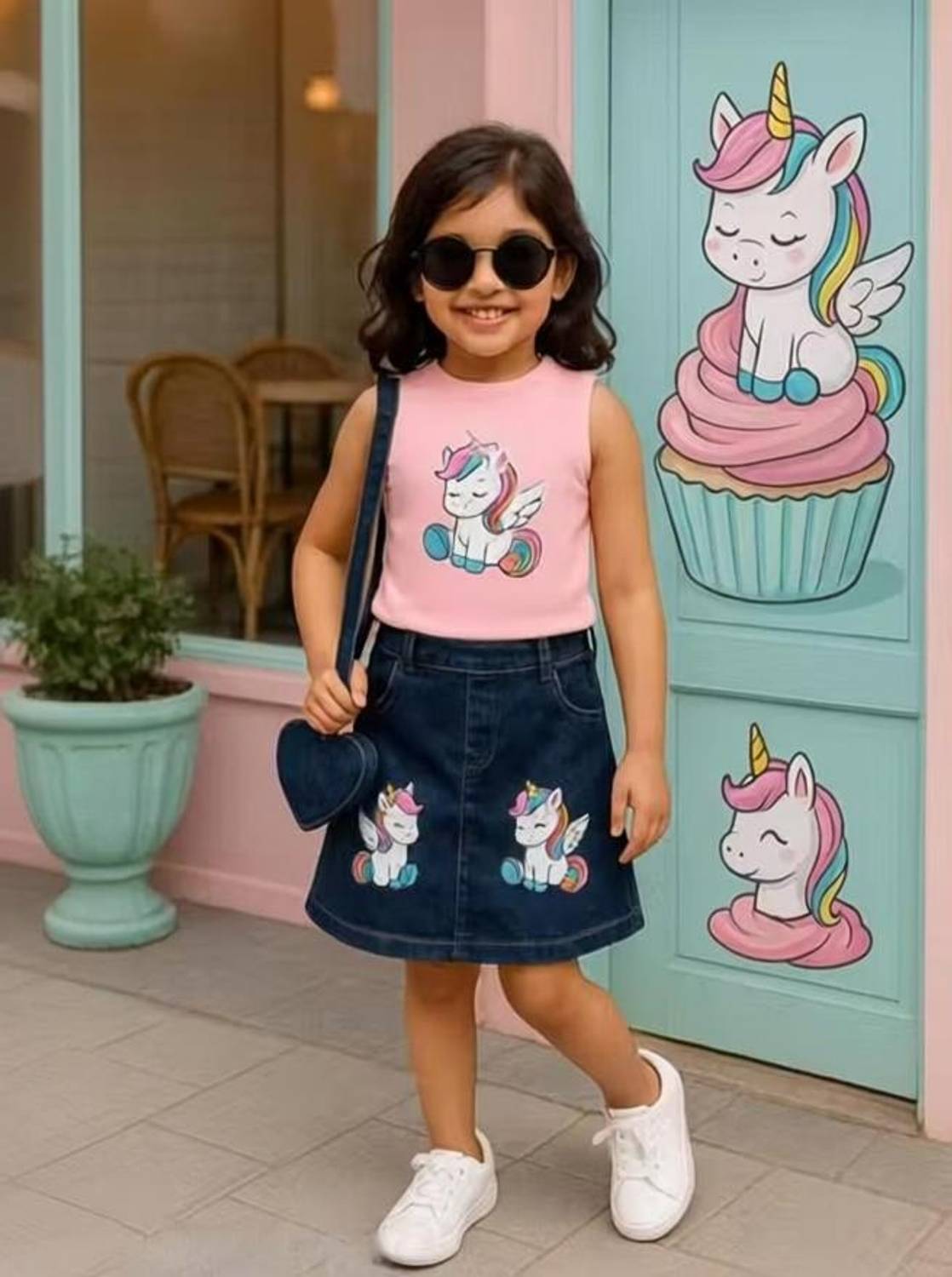 alvion Baby Girls Casual Top Skirt