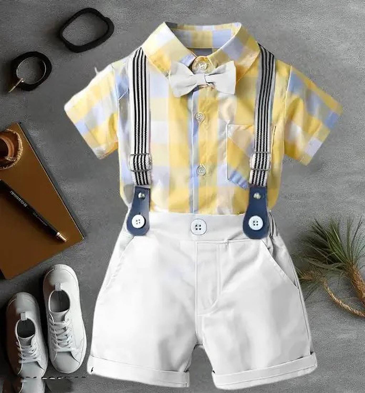 LittleRebel Baby Boys Casual Shirt Shorts
