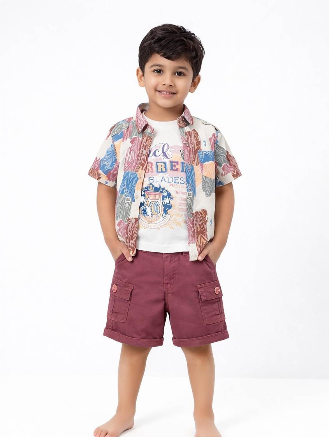 Allkind Boys Casual Shirt Shorts