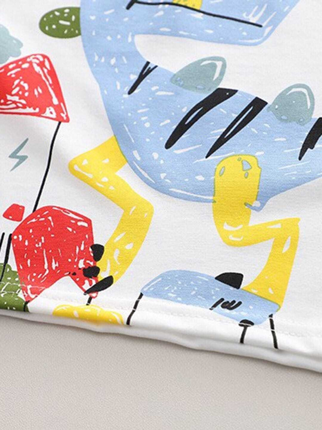 Image of ALL KIDSS CHOICE Baby Boys Casual T-shirt Shorts (White)