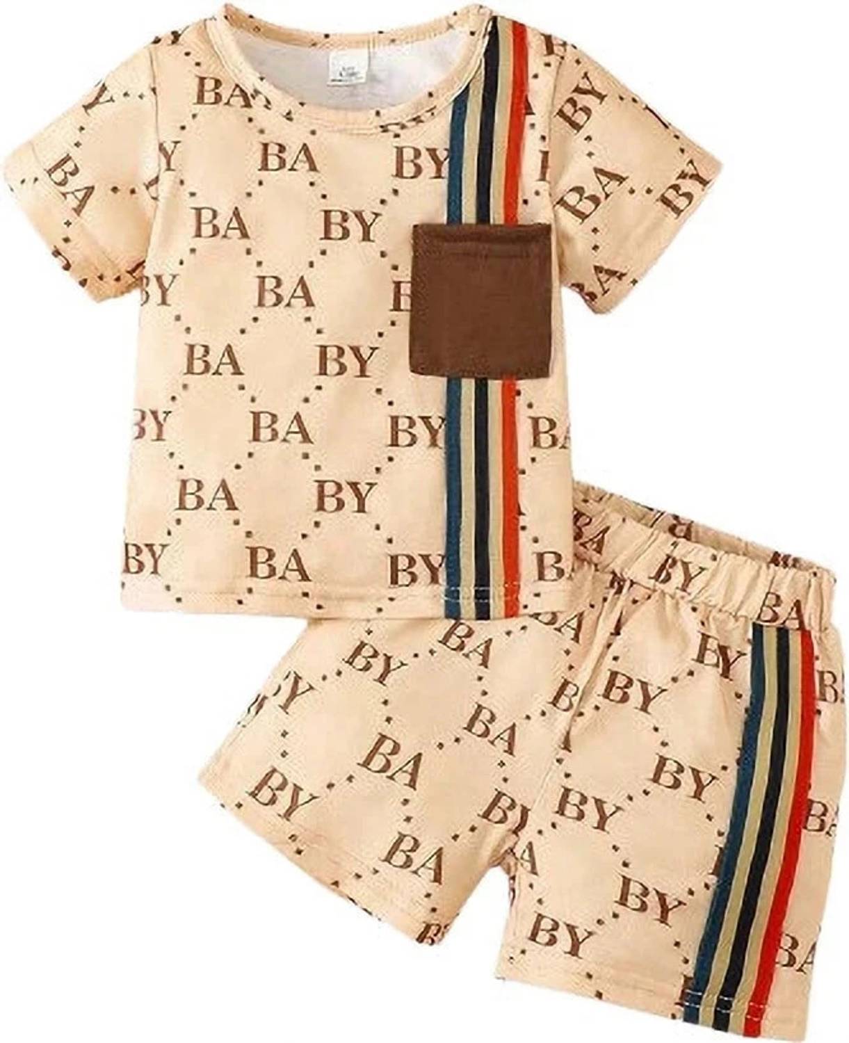 BBARKAT Baby Boys & Baby Girls Casual T-shirt Shorts