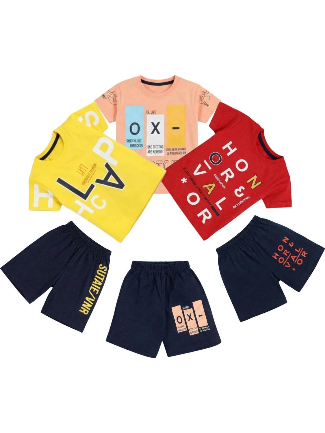 ALUXDON Boys Casual T-shirt Shorts
