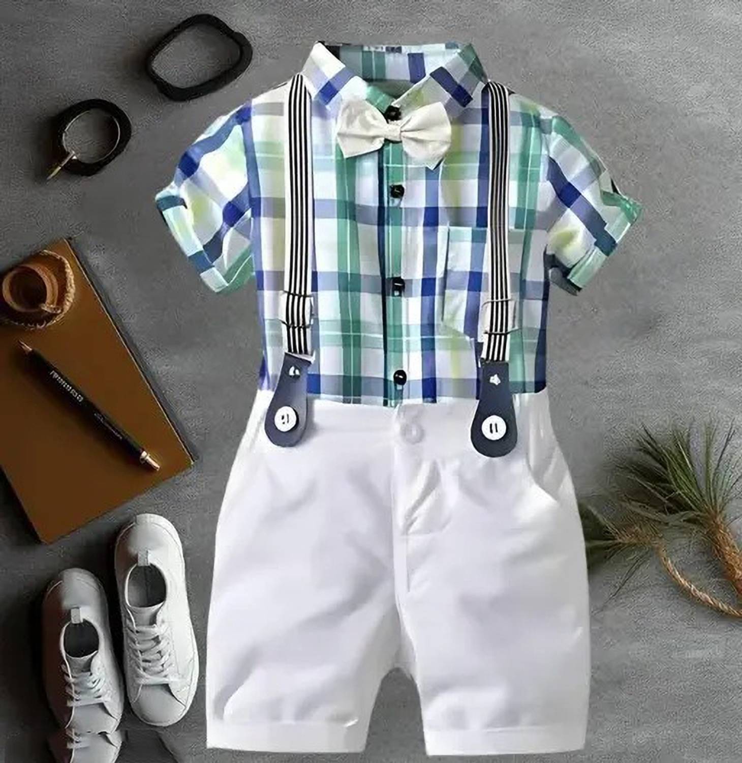 LittleRebel Baby Boys Casual Shirt Shorts