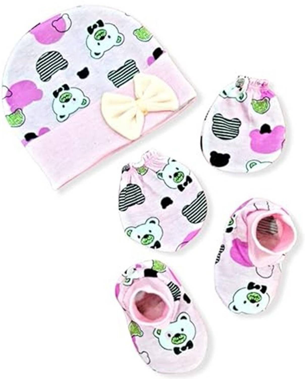 BUMTUM Baby Boys & Baby Girls Casual Mitten Cap