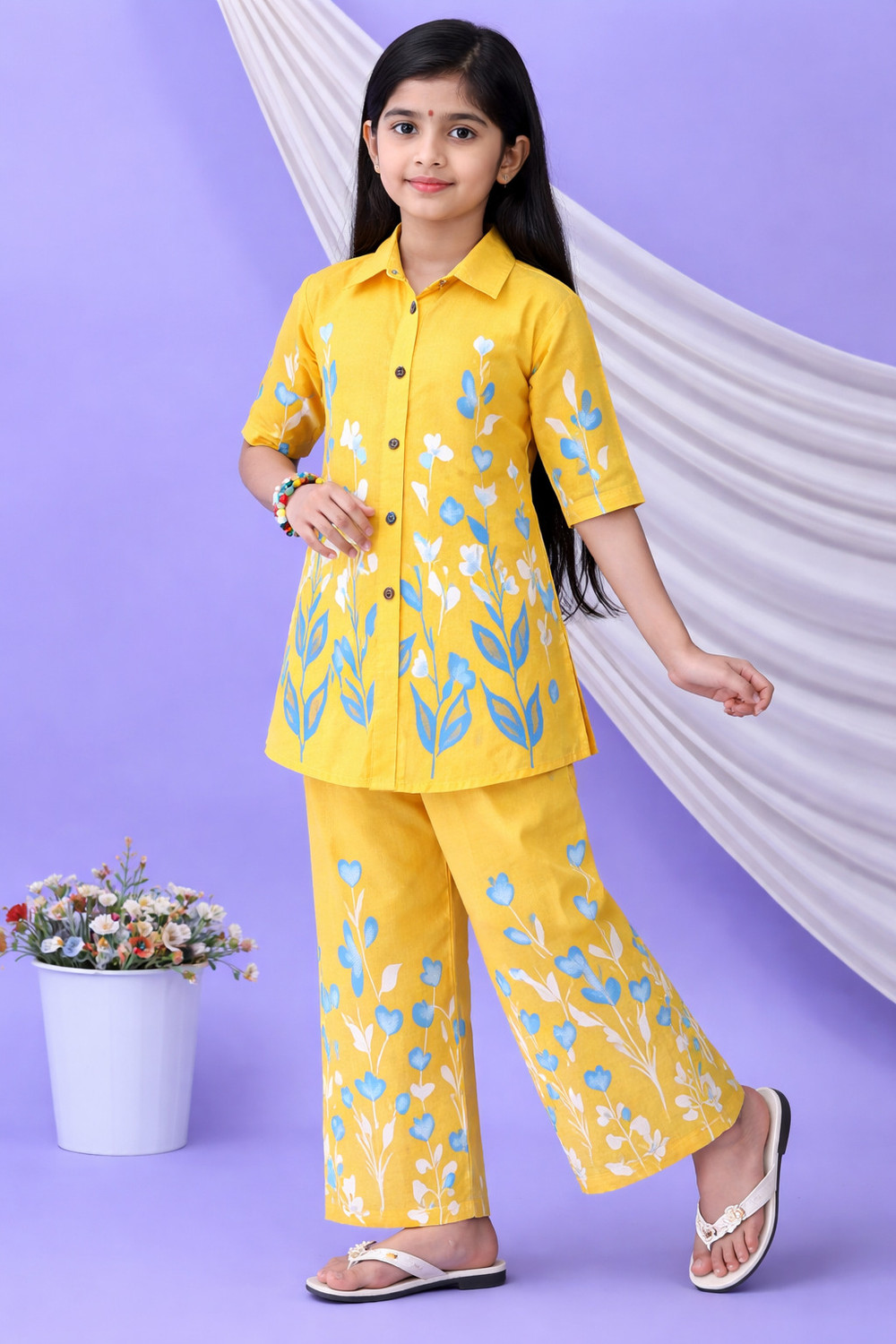 Image of NAFIYADRESSES Girls Casual Shirt Pant