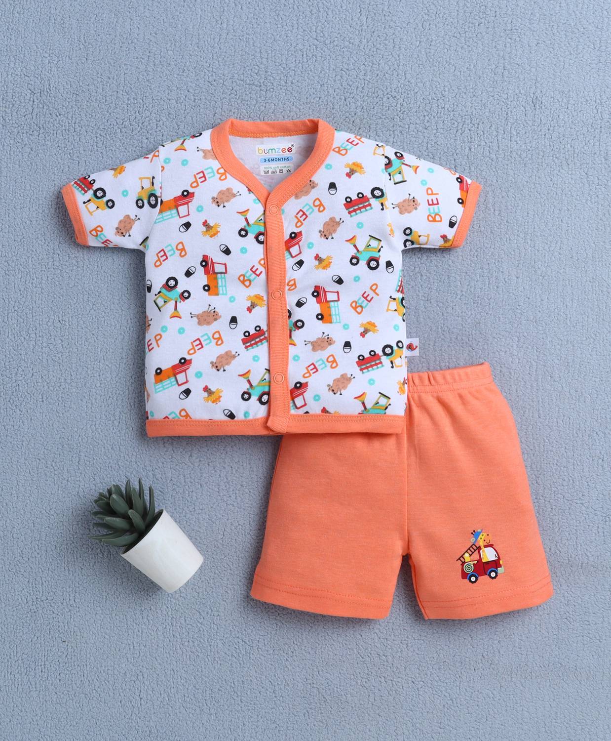 BUMZEE Baby Boys Casual T-shirt Shorts