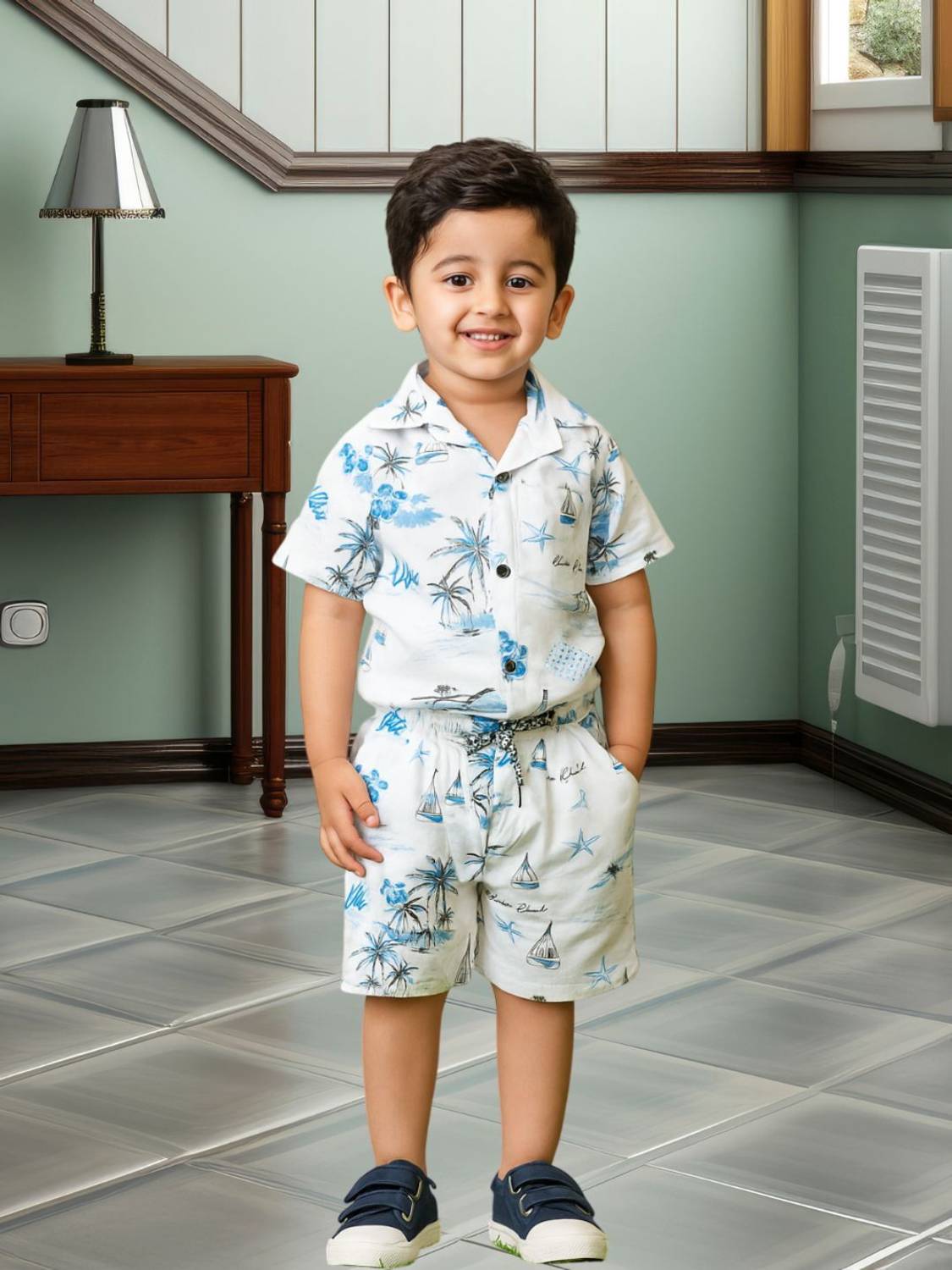 BAESD Boys Casual Shirt Shorts