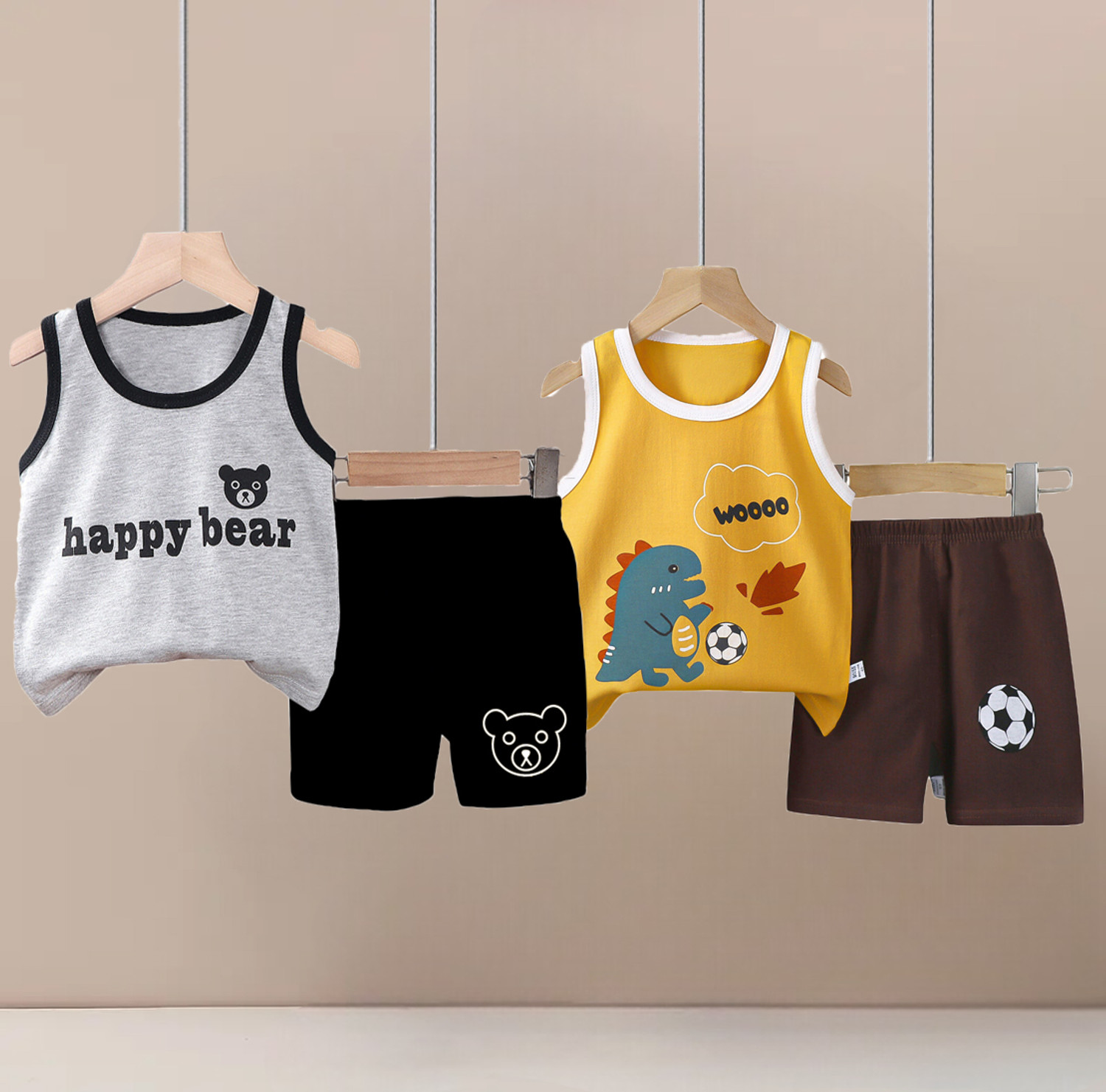 Image of Cute N Tight Baby Boys & Baby Girls Casual Vest Shorts
