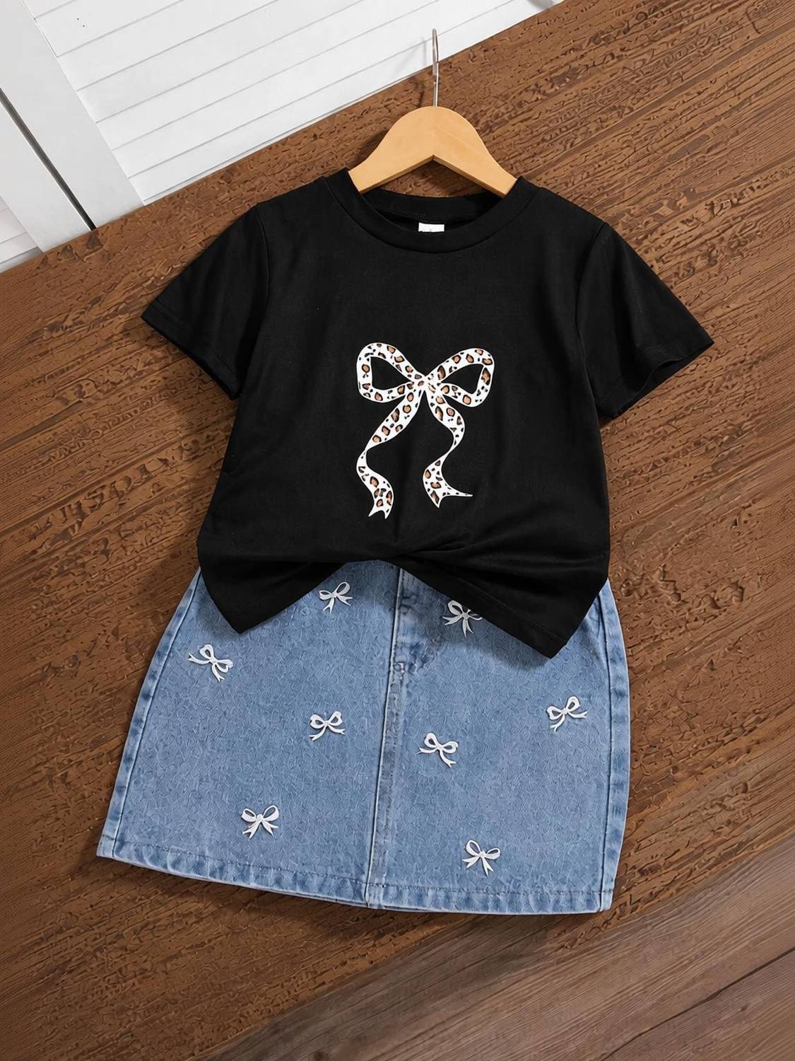 BULBULDRESSES Girls Casual T-shirt Skirt